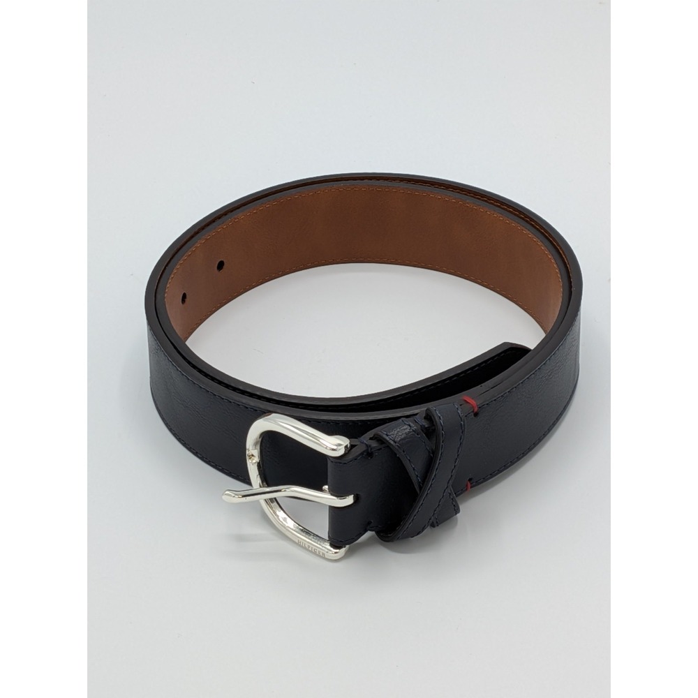 Tommy Hilfiger Blue Leather Belt Women's Size‎ Medium Dress Belt